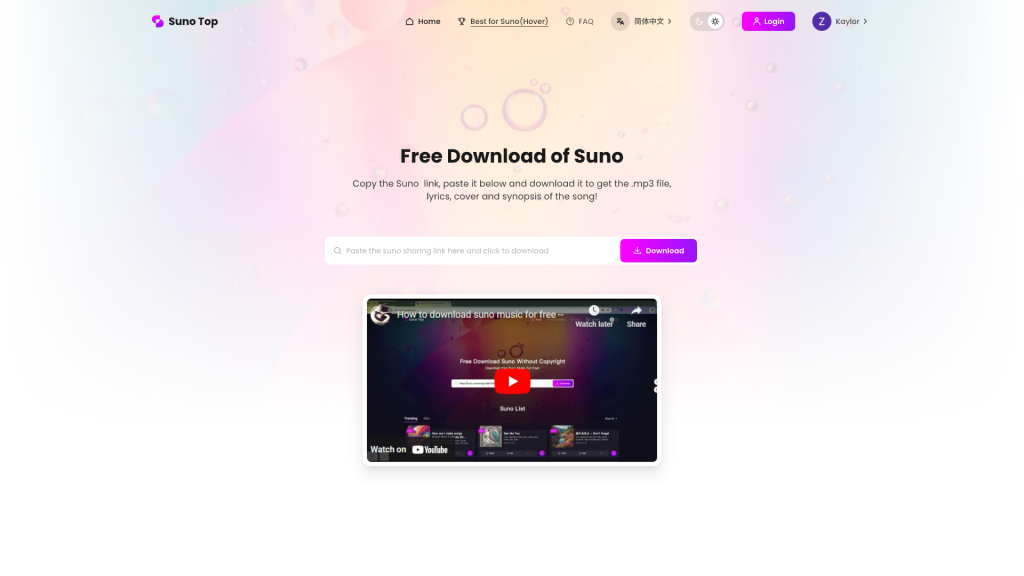 Situs Unduhan MP3 gratis - suno top